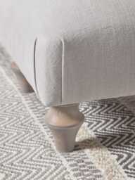 Kiruna Ottoman - Fog Opulent Cotton Velvet - thumbnail 2