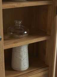 Arched Teak Storage Cabinet - thumbnail 5