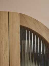 Arched Teak Storage Cabinet - thumbnail 2