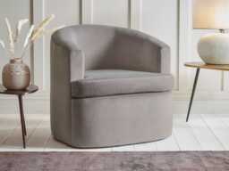 Lulea Armchair - Fog Opulent Cotton Velvet - thumbnail 4