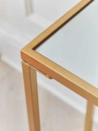 Slim Mirrored Console Table - thumbnail 3
