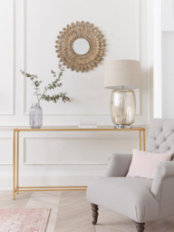Slim Mirrored Console Table - thumbnail 1