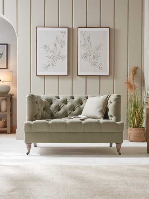 Bodo Love Seat - Cumin Opulent Cotton Velvet - image 1