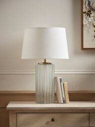 Herringbone Glass Column Table Lamp - thumbnail 1
