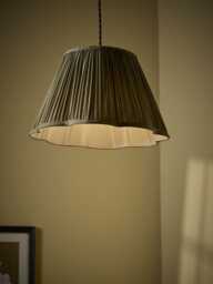 35cm Olive Green Scalloped Shade - thumbnail 2