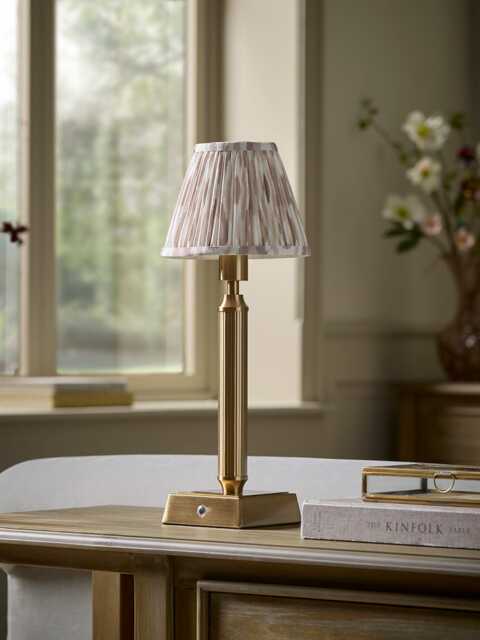 Celeste Rechargeable Table Lamp - Neutral Ikat - image 1