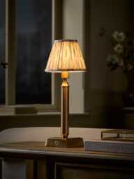 Celeste Rechargeable Table Lamp - Neutral Ikat - thumbnail 3