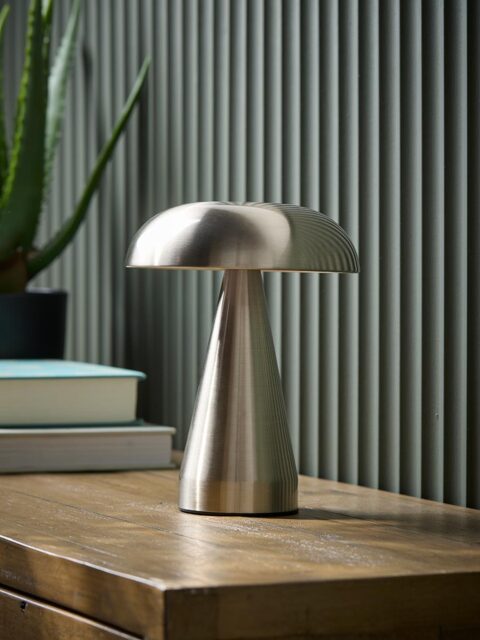 Brushed Nickel LED Lamp - image 1