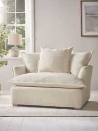 Umea Love Seat - Evergreen Opulent Cotton Velvet