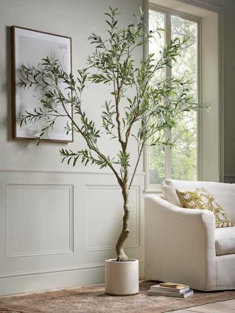 Faux Potted Fruiting Olive Tree - Large - image 1