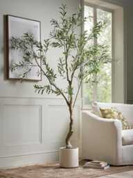 Faux Potted Fruiting Olive Tree - Large - thumbnail 1