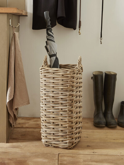 Rattan Umbrella Basket - Square - image 1