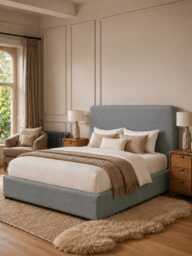 Slate Grey Nils Ottoman Storage Bed - King
