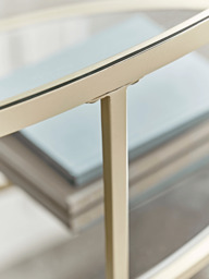 Glass Display Coffee Table - Soft Gold - thumbnail 2