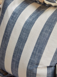 Ruffle Square Cushion - Nautical Stripe - thumbnail 3