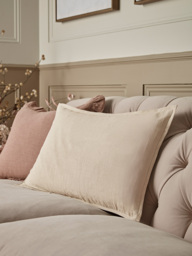 Cotton Linen Rectangular Cushion Cover - Natural - thumbnail 1