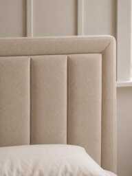 Odin Cream Velvet Bed - King - thumbnail 3