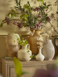 Glazed Urn Vase - Ochre - thumbnail 3
