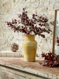 Glazed Urn Vase - Ochre - thumbnail 1