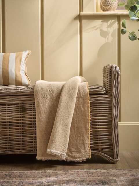 Frayed Edge Bedspread - Buttercup - image 1