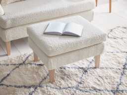 Trosa Ottoman - Mink Grey Opulent Cotton Velvet - thumbnail 3