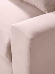 Lyon Two Seater Sofa - Cardamom Opulent Cotton Velvet - thumbnail 3