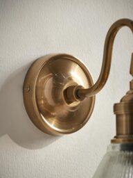 Textured Glass Tapered Wall Light - thumbnail 4