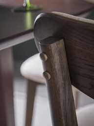 Reina Dark Oak Dining Chair - Set of 2 - thumbnail 4