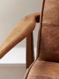 Mid Century Armchair - Leather - thumbnail 2