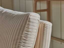 Dinan Three Seater - Pale Stone Opulent Cotton Velvet - thumbnail 5