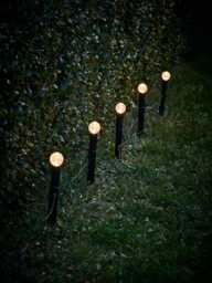 Crackle Glass Decorative Solar Stake Lights