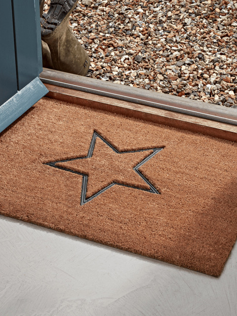 Embossed Rubber Star Doormat - Large - image 1