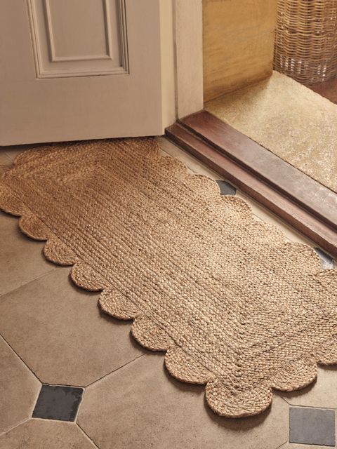 Scalloped Jute Doormat - Double - image 1