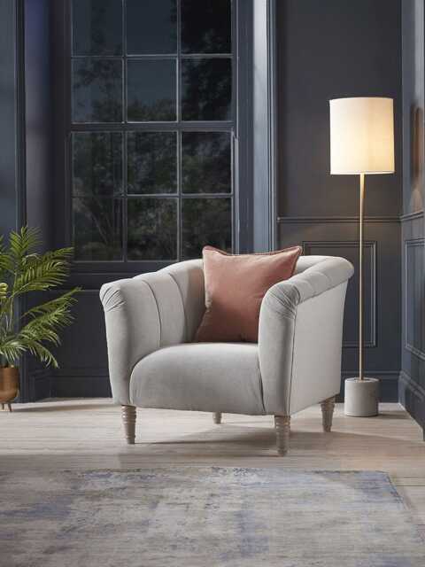 Kemi Armchair - Cumin Opulent Cotton Velvet - image 1