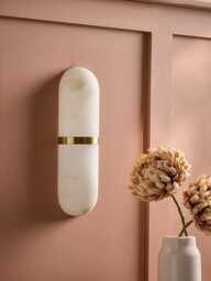 Alabaster Capsule Wall Light - thumbnail 1