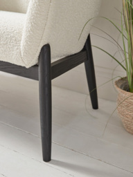 Curved Boucle Sofa - thumbnail 3