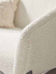 Curved Boucle Sofa - thumbnail 2