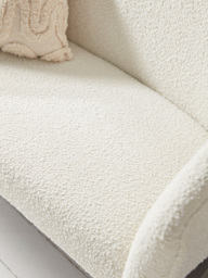 Curved Boucle Sofa - thumbnail 5