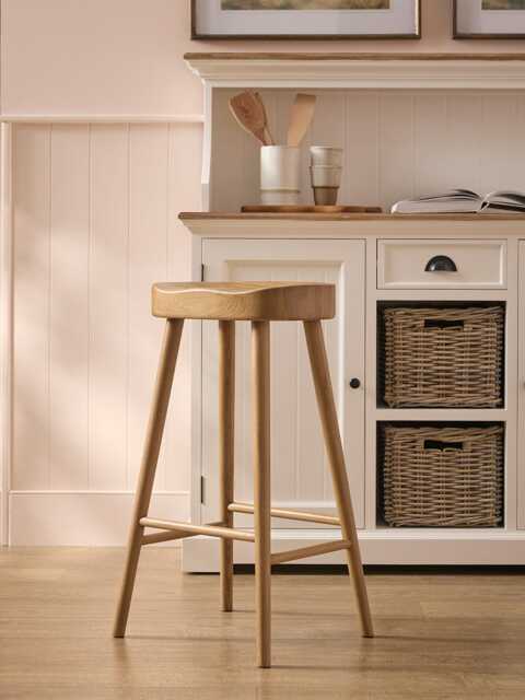 Weathered Oak Counter Stool - Natural - image 1