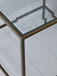 Villette Side Table - Burnished Brass - thumbnail 3
