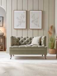 Bodo Love Seat - Laurel Opulent Cotton Velvet - thumbnail 1