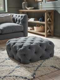 Sarnia Ottoman - Cumin Opulent Cotton Velvet