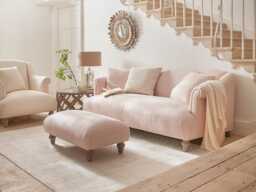 Artes Three Seater Sofa - Soft Eau De Nil Wide Cotton Stripe - thumbnail 5