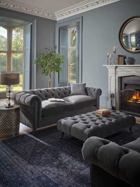 Dalvik Two Seater Sofa - Tobacco Opulent Cotton Velvet - image 1