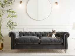 Dalvik Two Seater Sofa - Tobacco Opulent Cotton Velvet - thumbnail 3