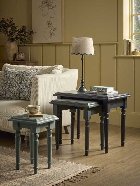 Three Wooden Nesting Tables - image 1