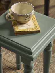 Three Wooden Nesting Tables - thumbnail 2