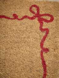Red Bow Border Doormat - thumbnail 2