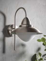 Metro Opal Dome Outdoor Wall Light - thumbnail 1