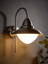 Metro Opal Dome Outdoor Wall Light - thumbnail 2